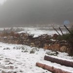 La neve arriva sul Gennargentu, la Barbagia si sveglia imbiancata