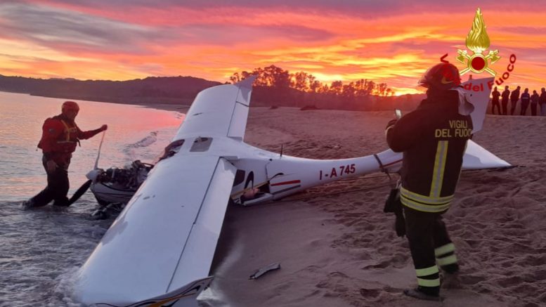 aereo precipitato tortolì