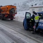 La neve torna ad imbiancare la provincia di Nuoro, strade paralizzate