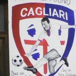 Orgosolo celebra Gigi Riva con un murale a lui dedicato