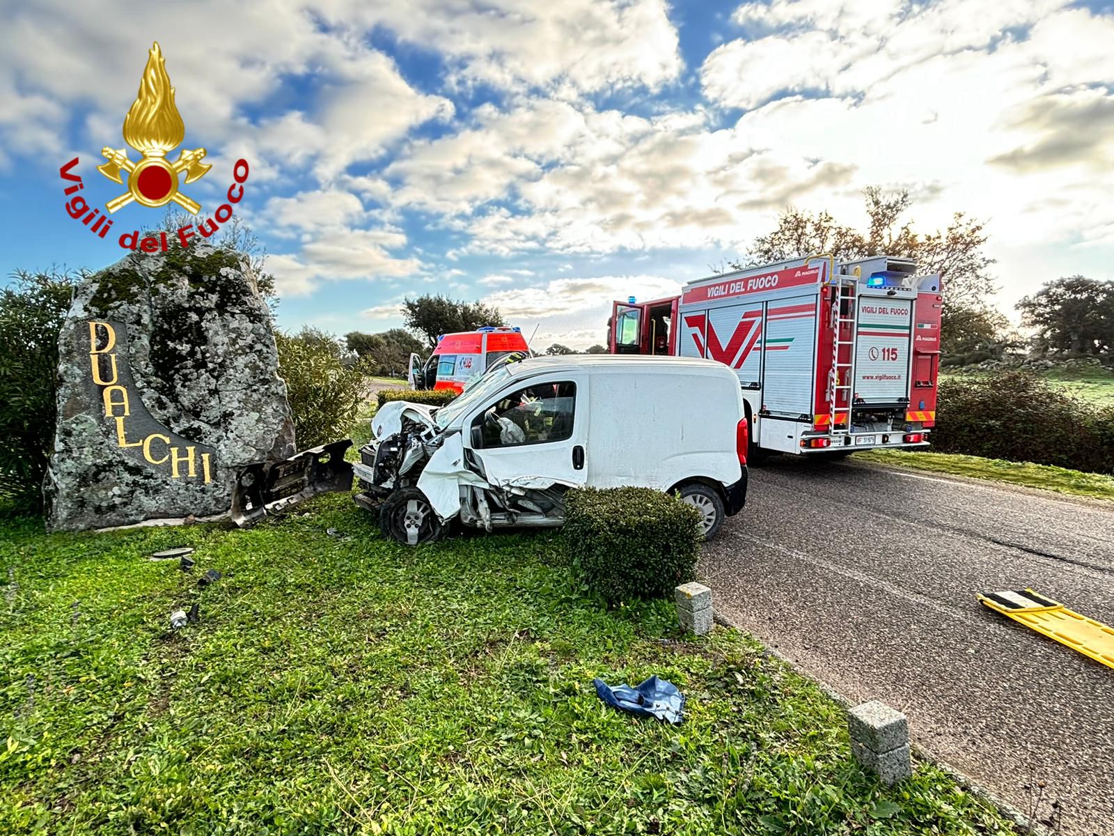 Tragedia sulla strada per Dualchi, muore un 59enne