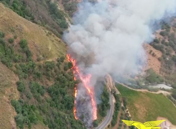 Incendio a Jerzu