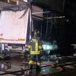 Camion di Tortolì in fiamme