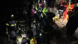urzulei crollo grotta speleologo vigili del fuoco